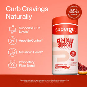 Supergut GLP1 Daily Support poudre d'orange sanguine 240g avec cuillère