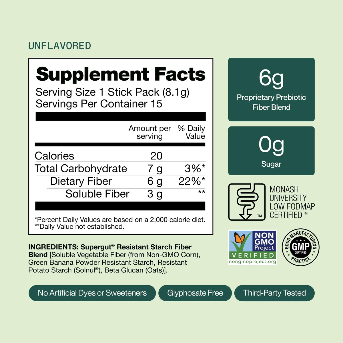 Supergut GLP1 Support poudre avec fruits frais