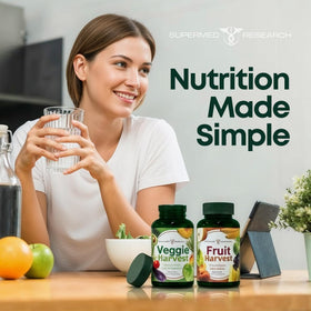 Supermed Research Compléments Alimentaires Fruits et Légumes 360 Ct avec fruits frais