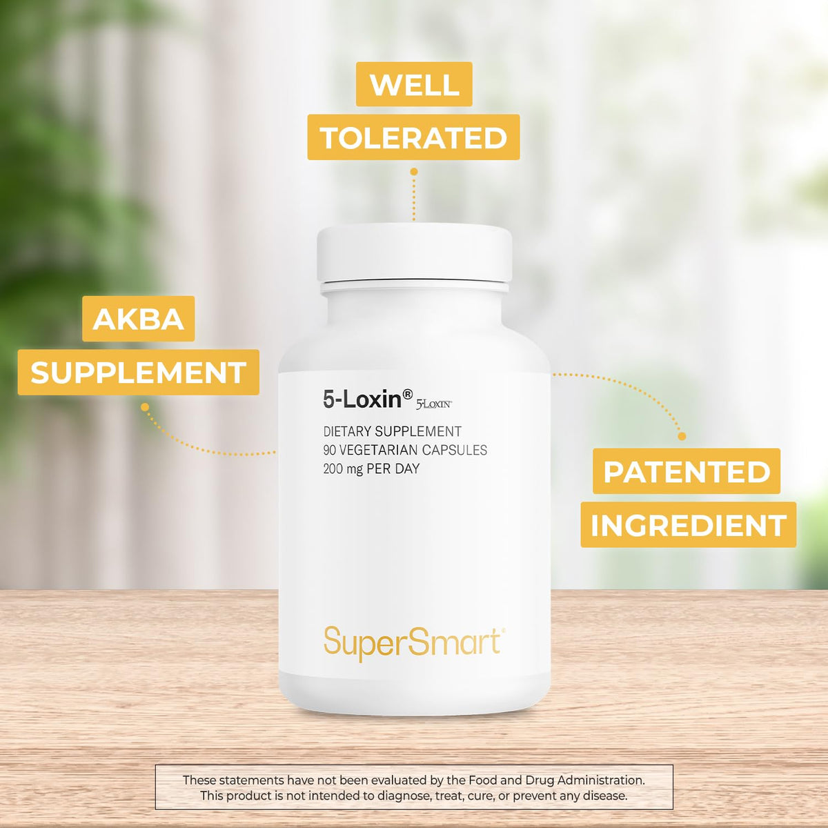 Supersmart 5-Loxin 200mg capsules végétariennes ouvertes