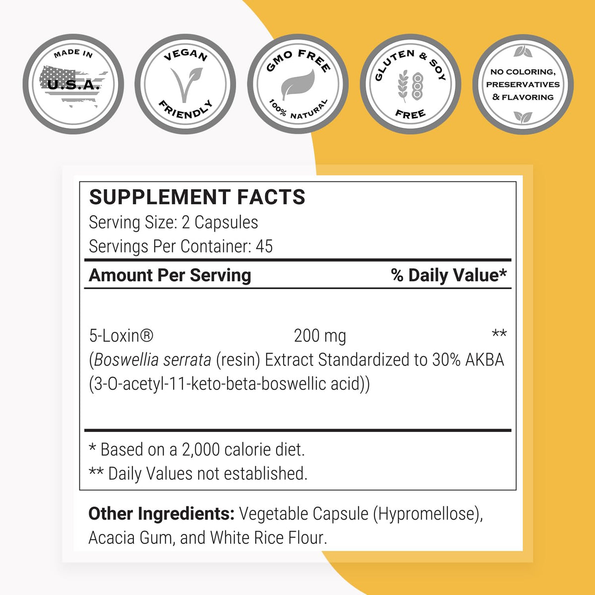 Supersmart 5-Loxin 200mg étiquette de produit