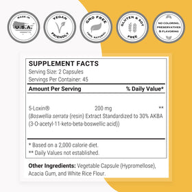 Supersmart 5-Loxin 200mg étiquette de produit