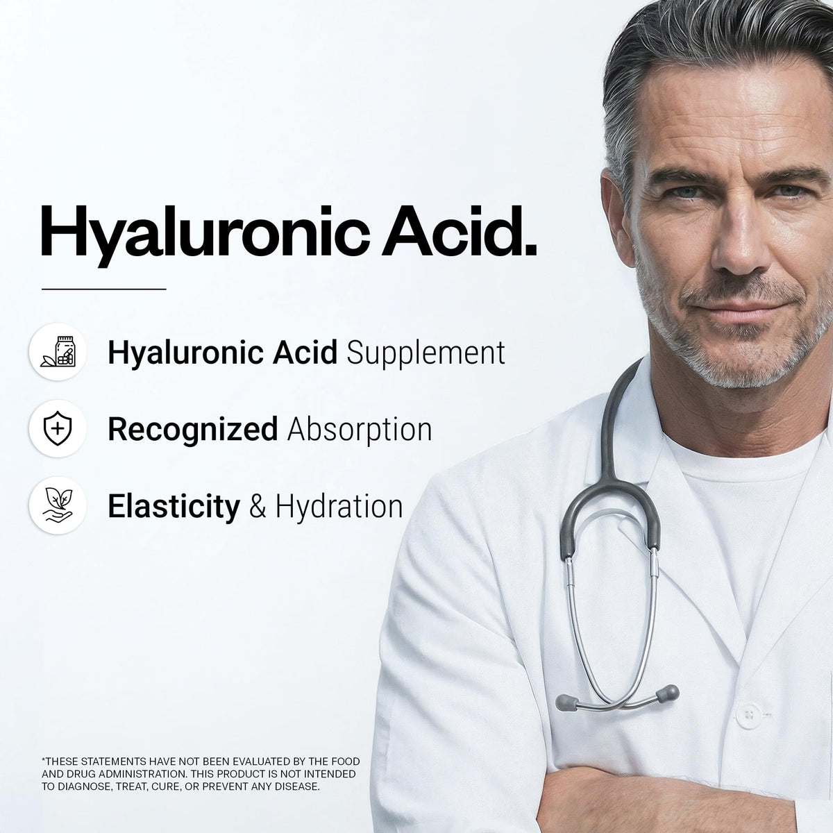 Supersmart Acide Hyaluronique 300mg gélules végétariennes vue arrière