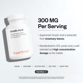 Supersmart Acide Ursolique 90 gélules avec dosage recommandé