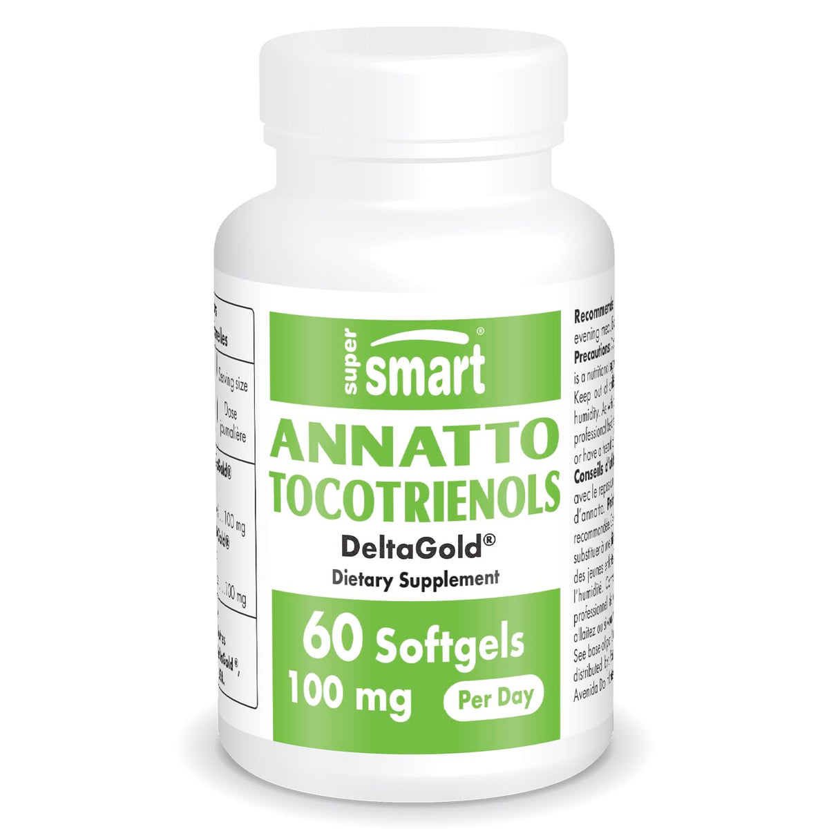 Supersmart Annatto Tocotrienols 100mg boîte avant vue