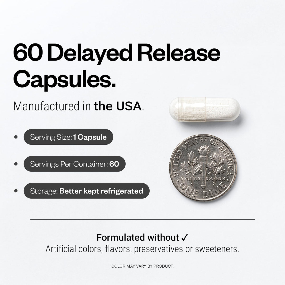 Supersmart Bacillus Subtilis capsules en gros plan