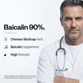 Supersmart Baicalin 90% 500mg gélules végétariennes vue arrière