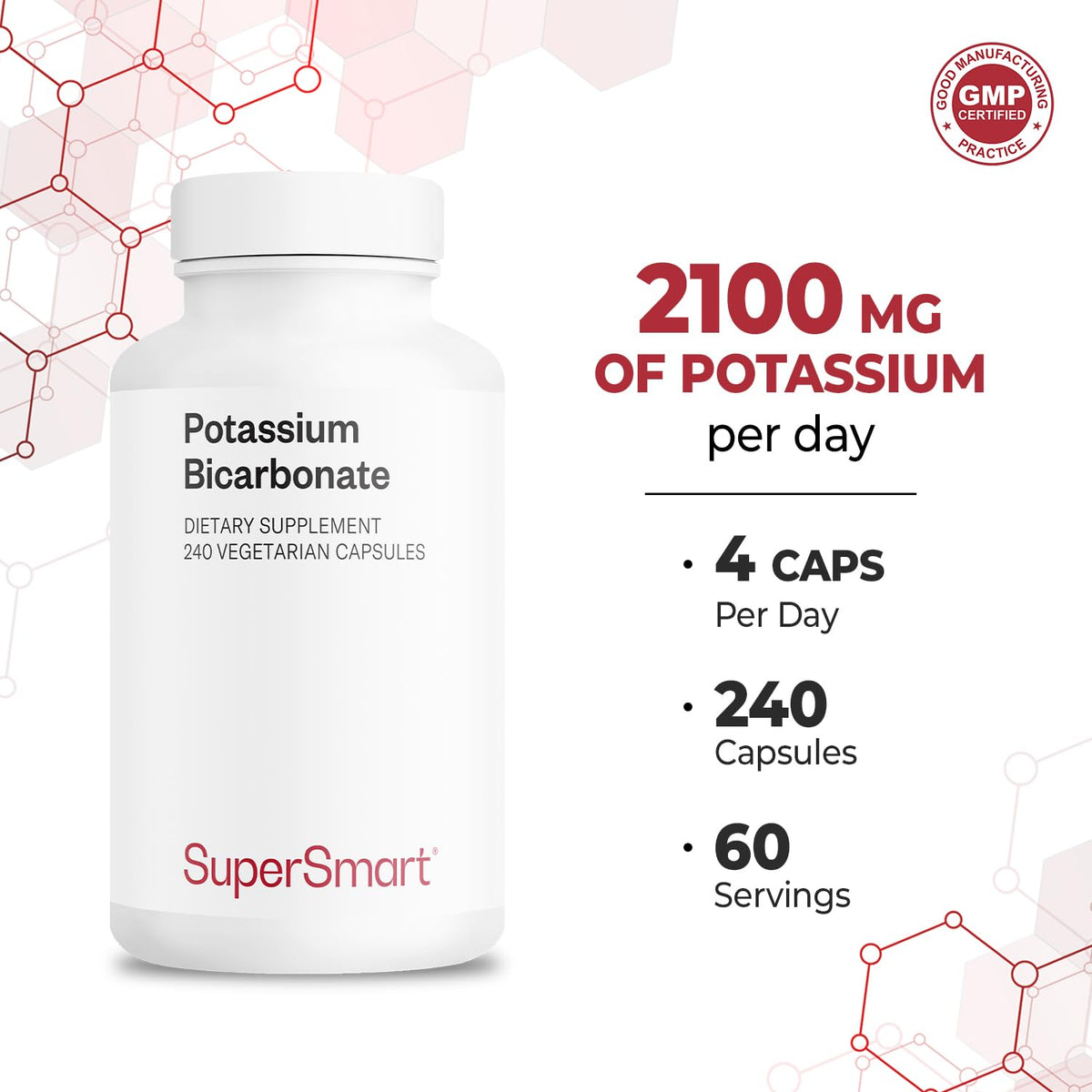 Supersmart Bicarbonate de Potassium - Boîte et dimensions