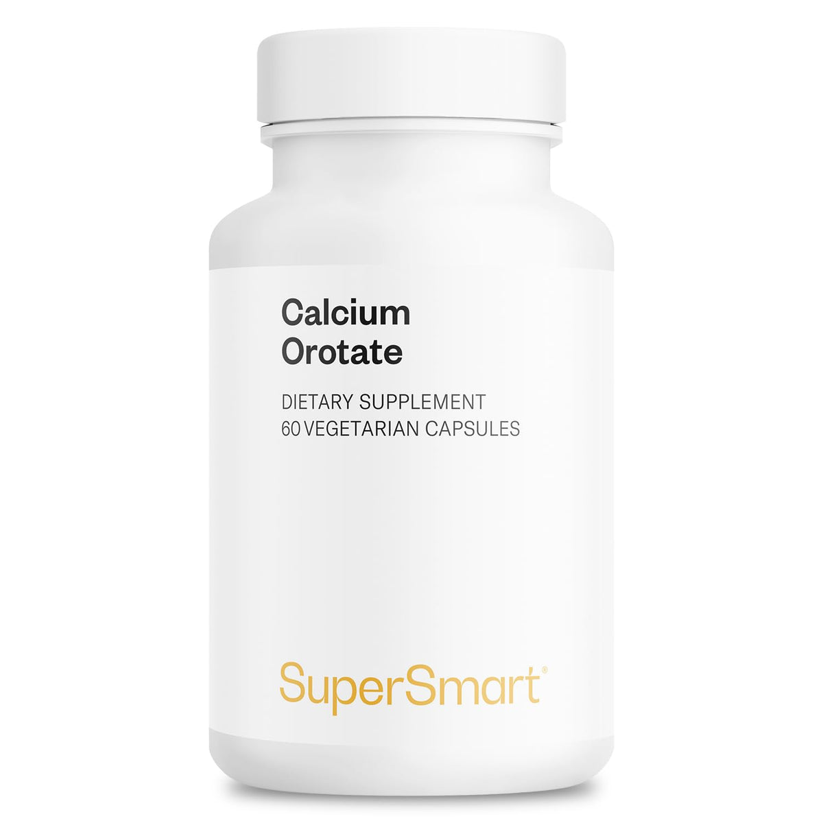 Supersmart Calcium Orotate 60 capsules végétariennes vue de face