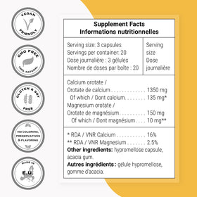 Supersmart Calcium Orotate gélule végétarienne ouverte