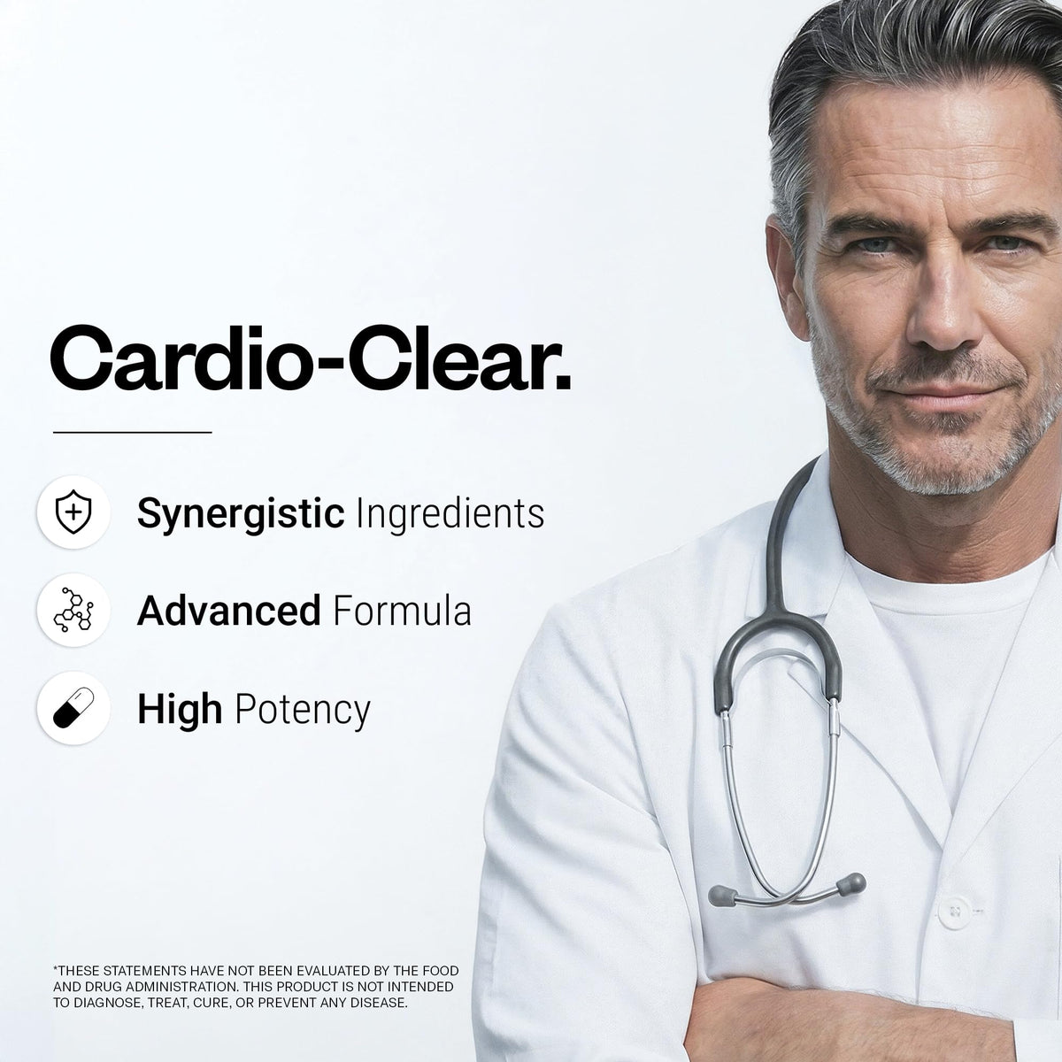 Supersmart Cardio Clear côté droit avec étiquettes visibles