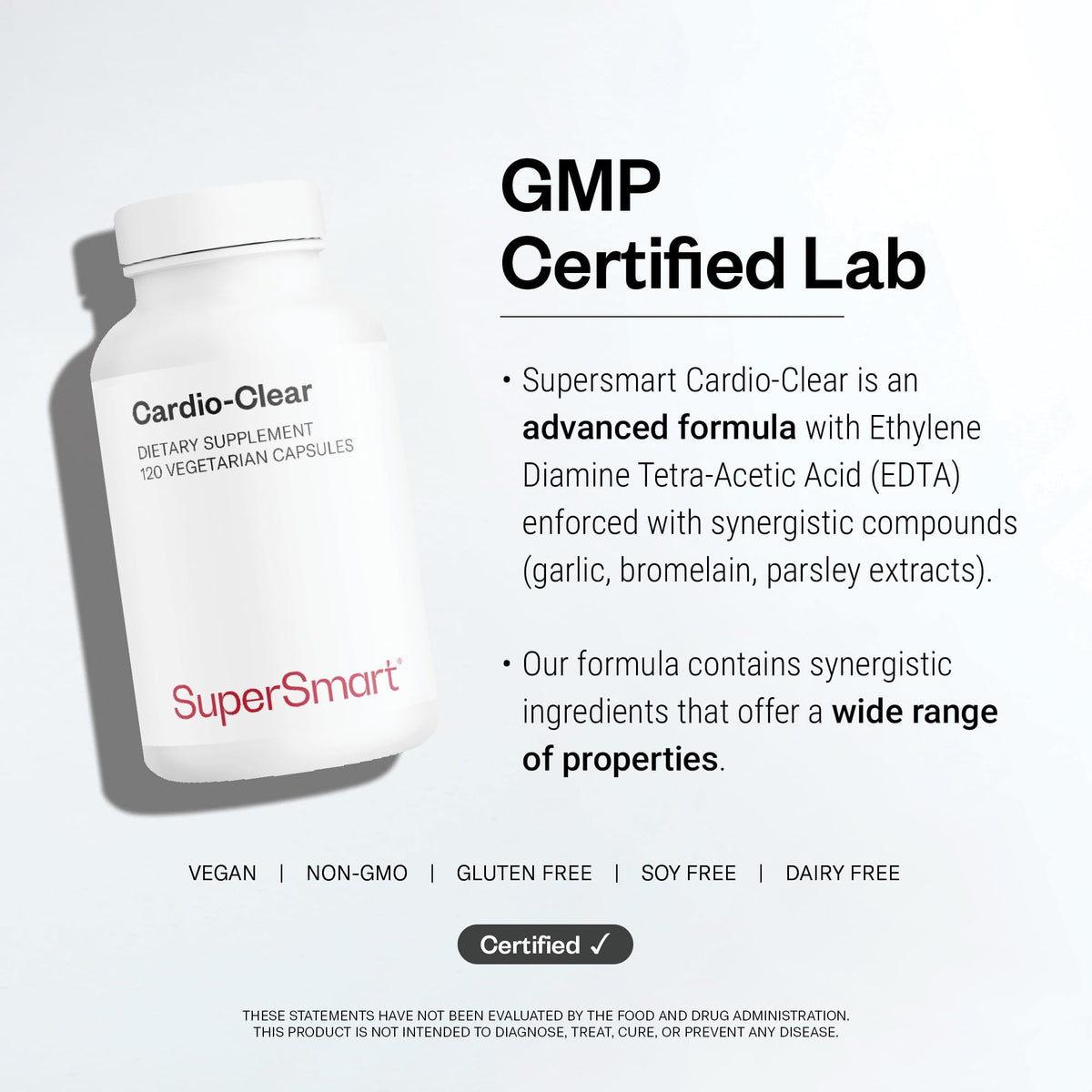 Supersmart Cardio Clear sur une surface en bois