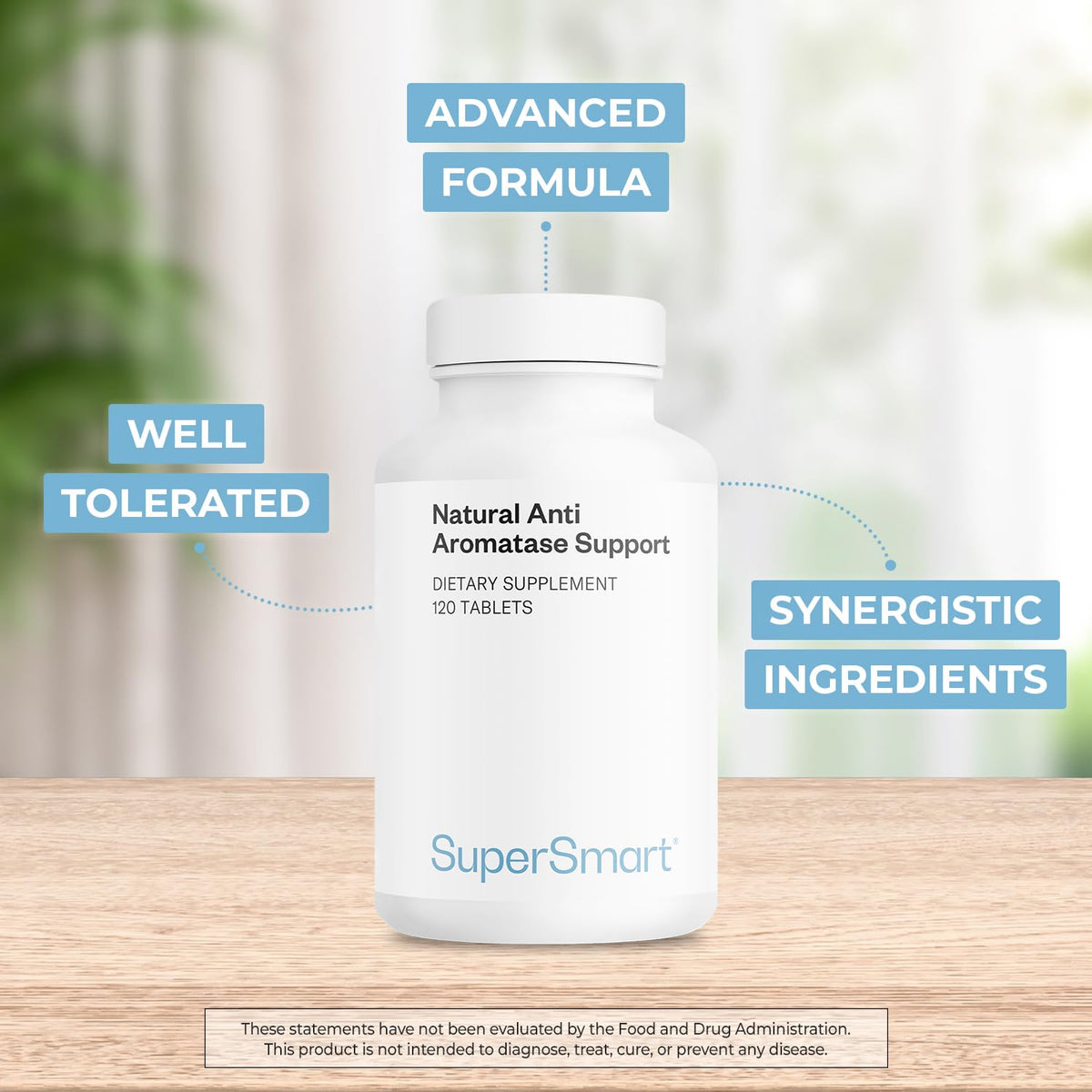 Supersmart Complément Alimentaire Anti-Aromatase 120 comprimés vue arrière