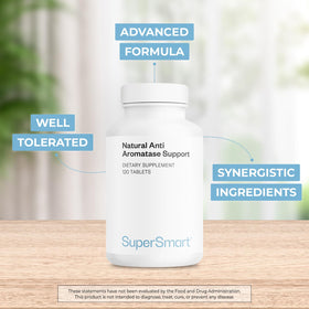 Supersmart Complément Alimentaire Anti-Aromatase 120 comprimés vue arrière
