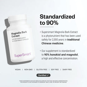 Supersmart Extrait d'Écorce de Magnolia 300mg vue latérale de la boîte
