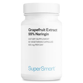Supersmart Extrait de Pamplemousse 600mg capsules végétaliennes vue de face