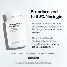 Supersmart Extrait de Pamplemousse 600mg vue de dessus