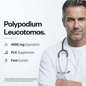 Supersmart extrait de Polypodium leucotomos 1000mg capsules végétariennes arrière