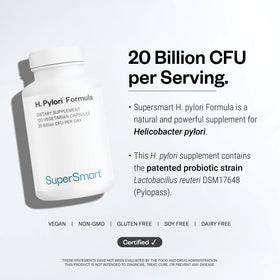 Supersmart H. Pylori Formula capsules en main