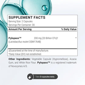 Supersmart H. Pylori Formula capsules ouvertes montrant leur taille