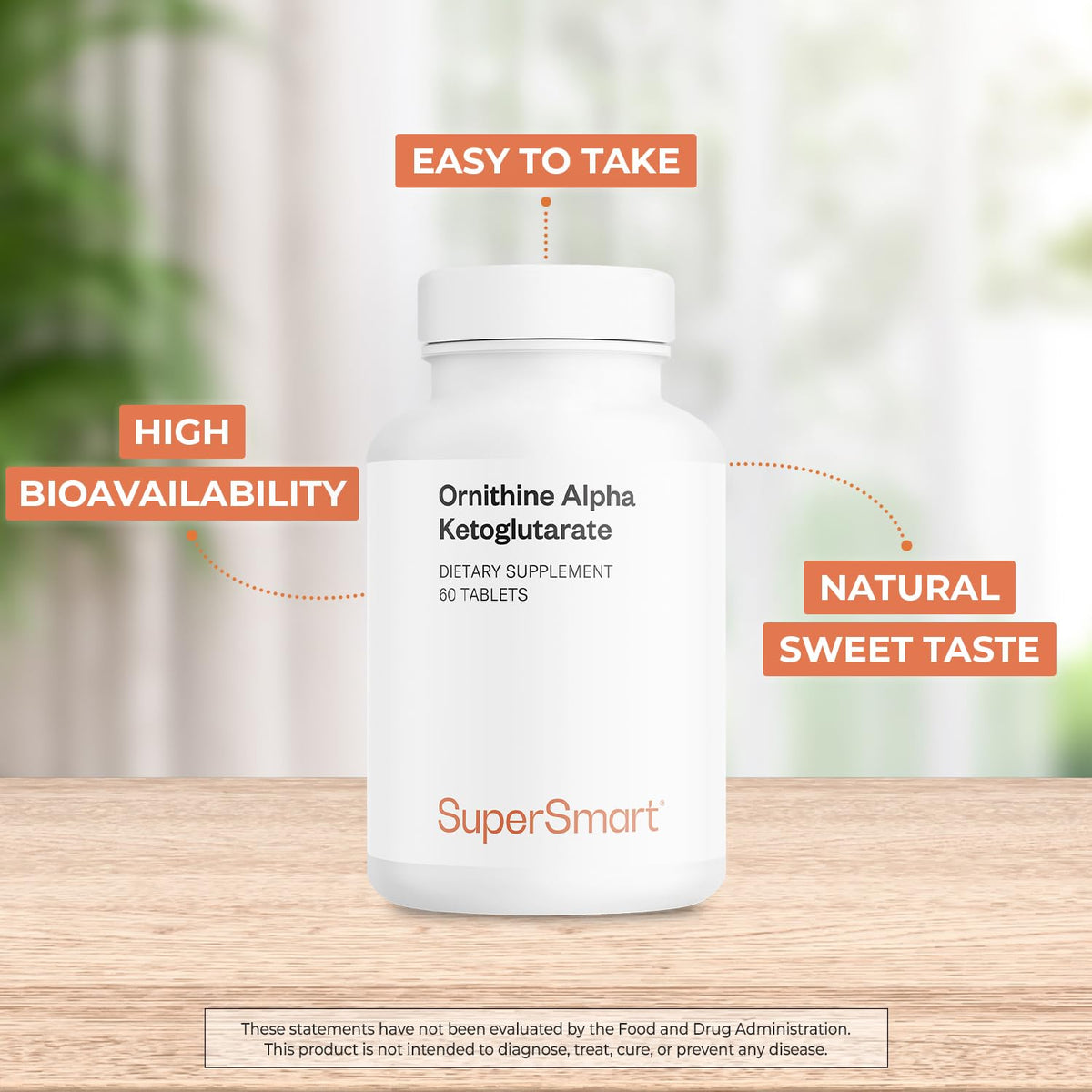 Supersmart L-Ornithine Alpha-Céto-Glutarate arrière de l'emballage