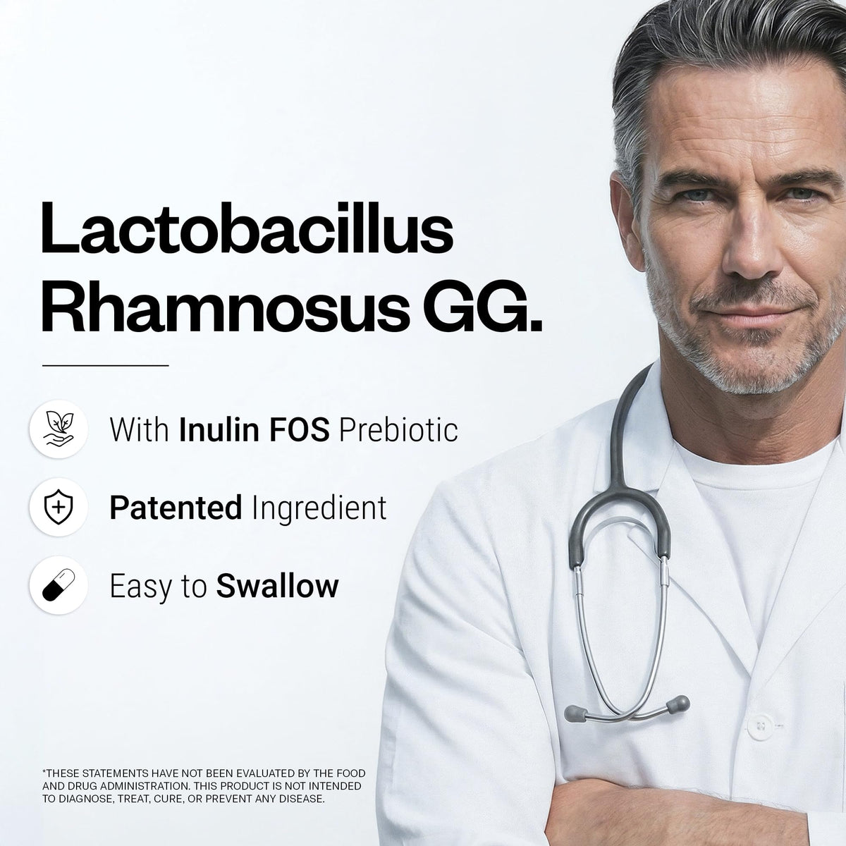 Supersmart Lactobacillus Rhamnosus GG capsules végétales