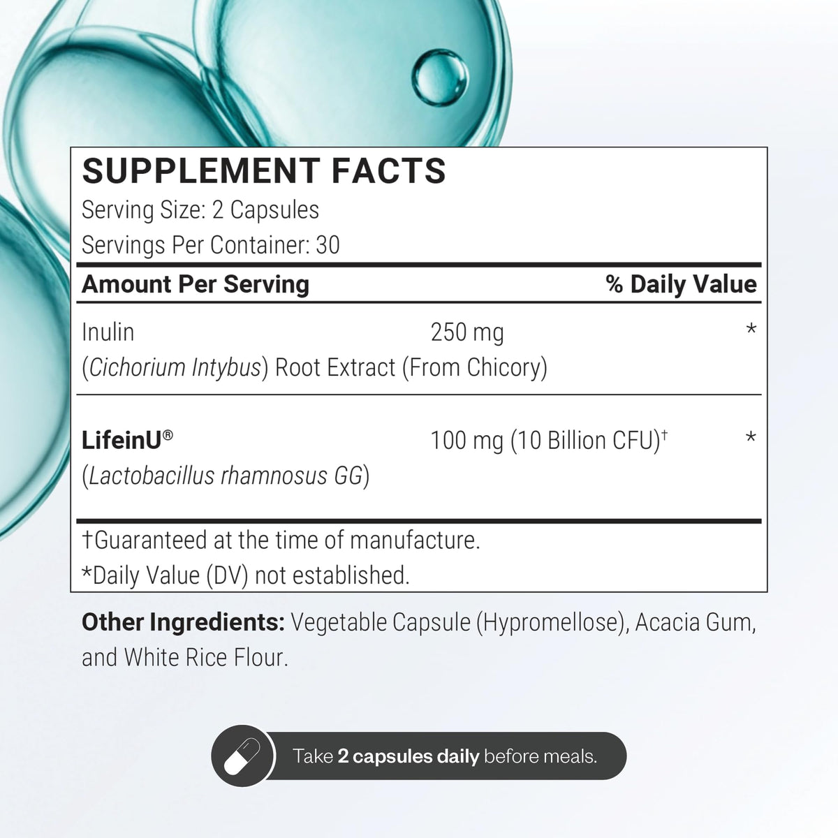 Supersmart Lactobacillus Rhamnosus GG informations sur l'étiquette