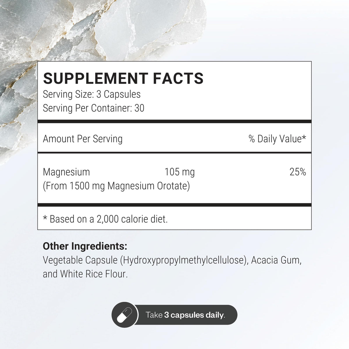 Supersmart Magnésium Orotate 1500mg emballage et capsules