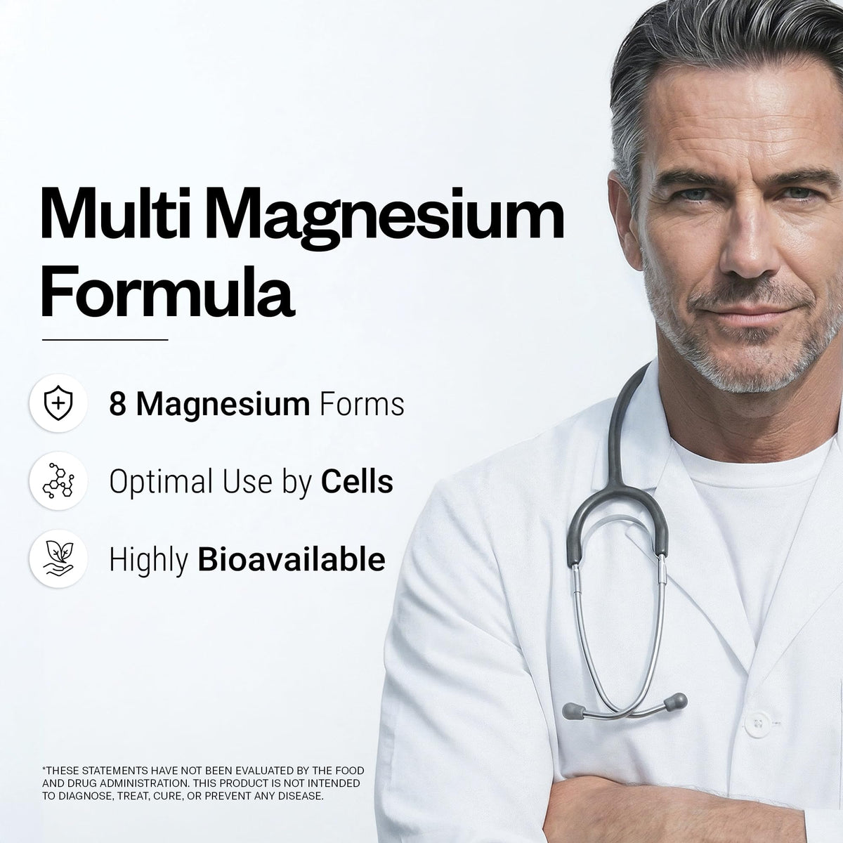 Supersmart Multi Magnesium Formula side view with label