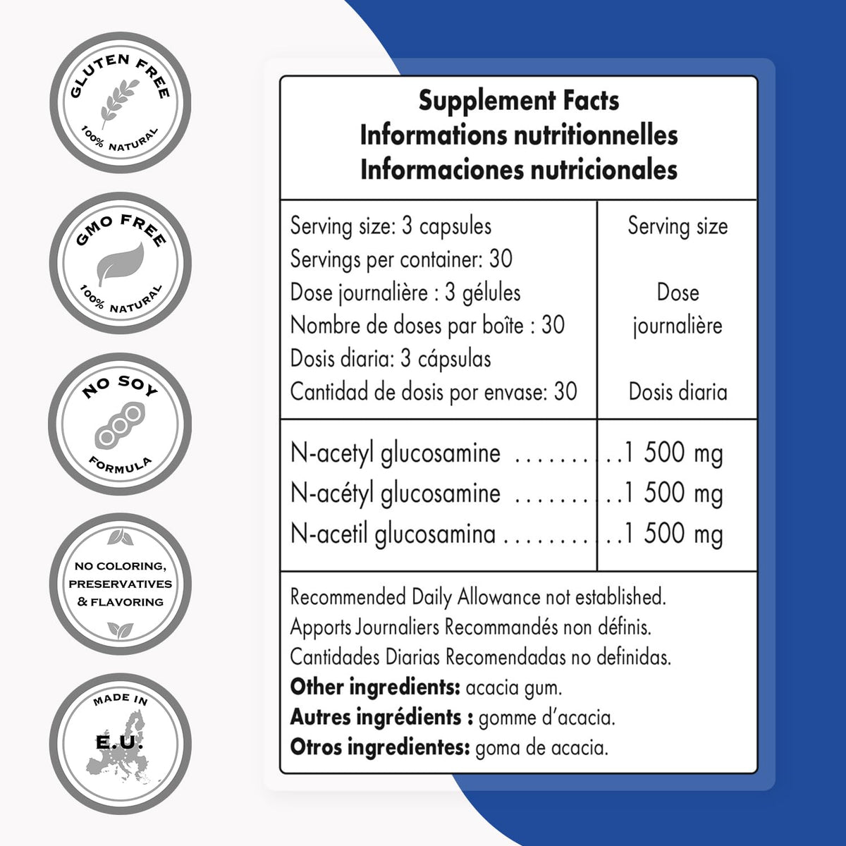 Supersmart NAG 1500 mg ingrédients en détail