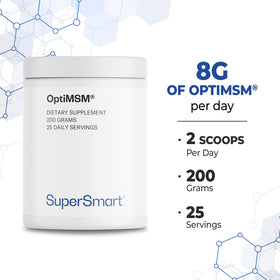 Supersmart OptiMSM 200 g étiquette côté