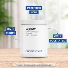 Supersmart OptiMSM complément alimentaire 200 g vue arrière