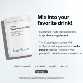 Supersmart Poudre d'Oligosaccharides Fructo 200 g - arrière du produit