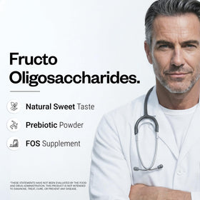 Supersmart Poudre d'Oligosaccharides Fructo 200 g - étiquette