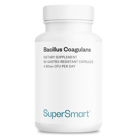 Supersmart Probiotiques Bacillus Coagulans 60 capsules, vue avant du produit