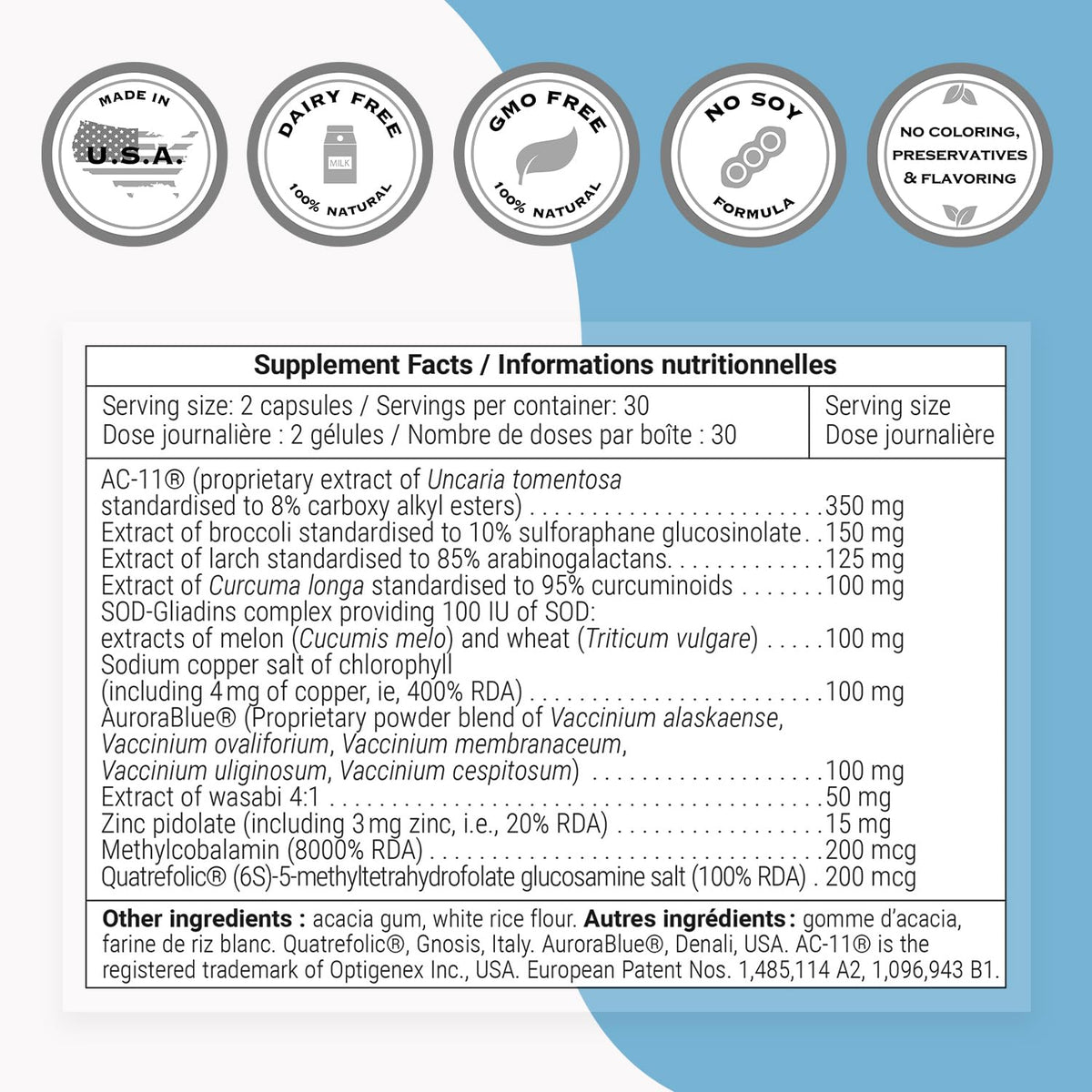 Supersmart Réparation ADN supplément avec ingrédients clés