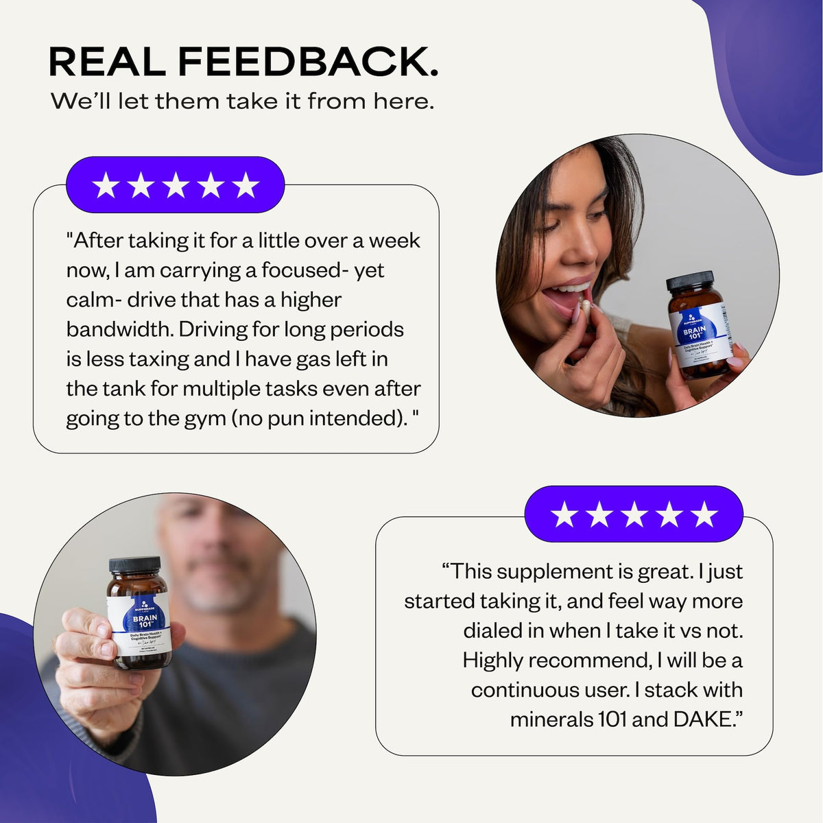 Suppgrade Labs Brain 101 bouteille et capsules