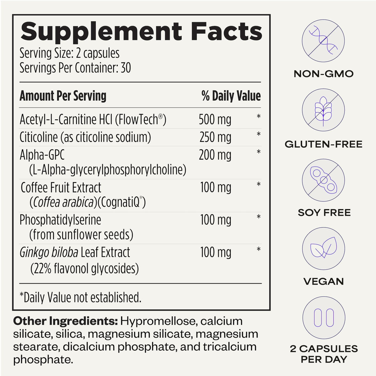 Suppgrade Labs Brain 101 complément sur fond neutre
