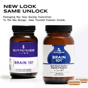 Suppgrade Labs Brain 101 étiquette avec ingrédients