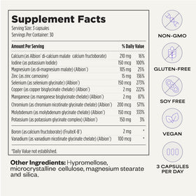 Suppgrade Labs Complément Minéral 30 Jours sur un fond blanc