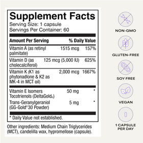 Suppgrade Labs DAKE capsules avec ingrédients listés