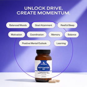 Suppgrade Labs Motivation 101 côté montrant l'étiquette