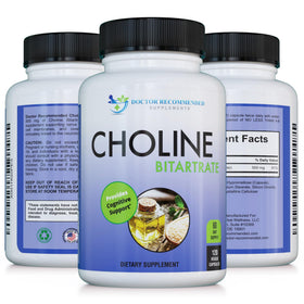 SUPPLEMENTS Choline 500 mg label details