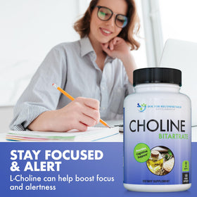SUPPLEMENTS Choline 500 mg packaging side view