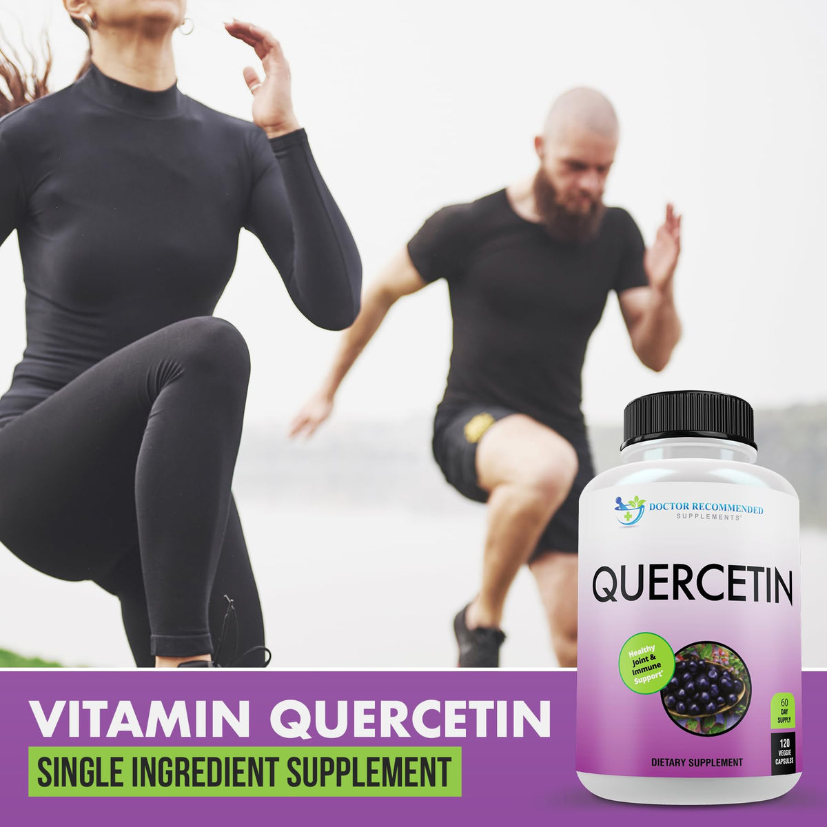 SUPPLEMENTS Quercetin 1000mg capsules close-up