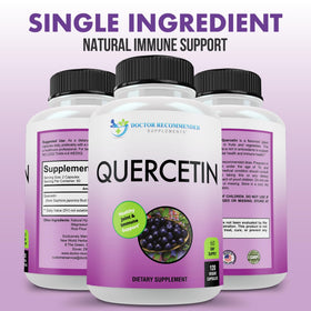 SUPPLEMENTS Quercetin 1000mg capsules végétales avec étiquette