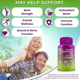SUPPLEMENTS STUDIO Calcium Végétal 500mg étiquette et ingrédients