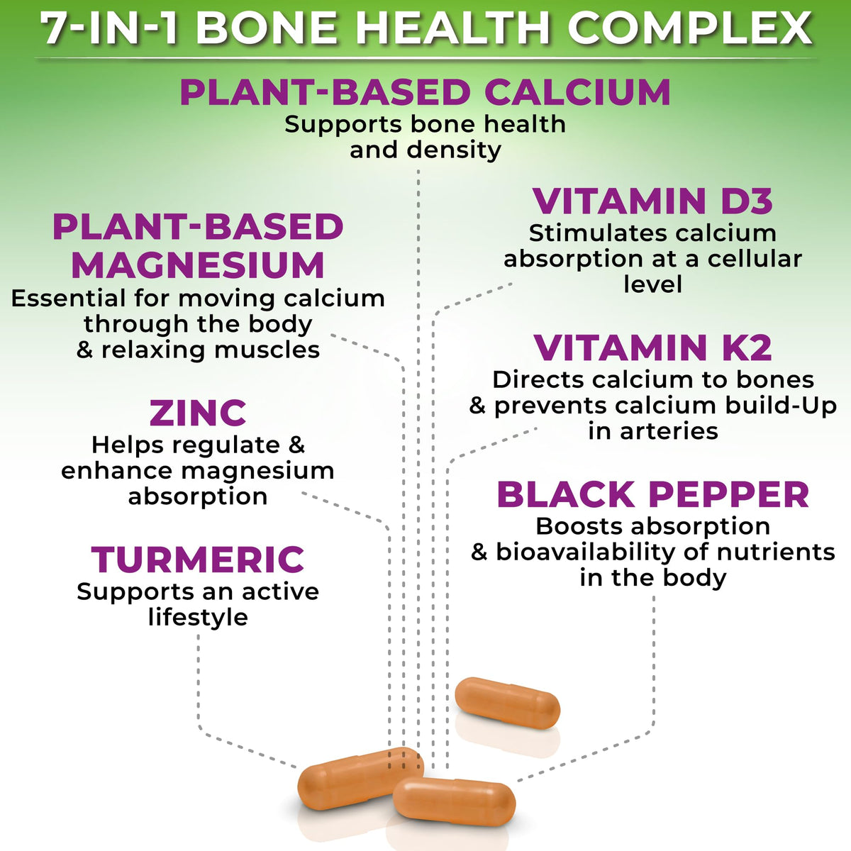 SUPPLEMENTS STUDIO Calcium Végétal 500mg ingrédients