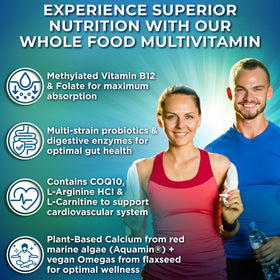 SUPPLEMENTS STUDIO Multivitamine Methylée Vegan Sans Fer 90 Capsules étiquette