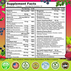 SUPPLEMENTS STUDIO Multivitamines Vegan 50+ bottle on a table